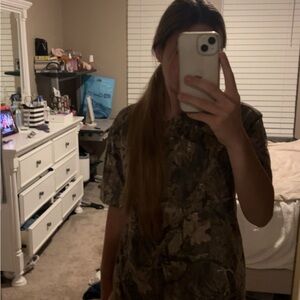 Hollister Brown Camouflage Tee